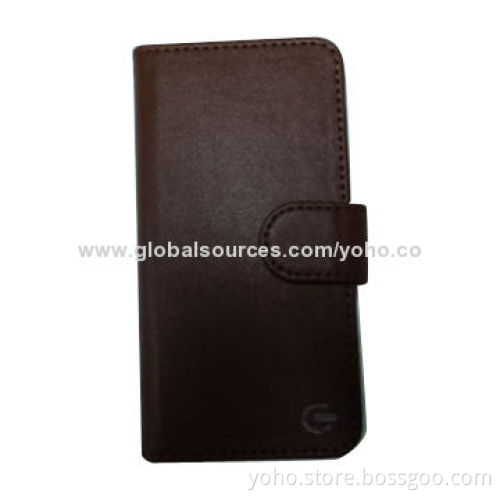 Cases for iPhone 5/5S/5C, Good Quality Stitching Finish, with Credit Card Slots and Bill Site